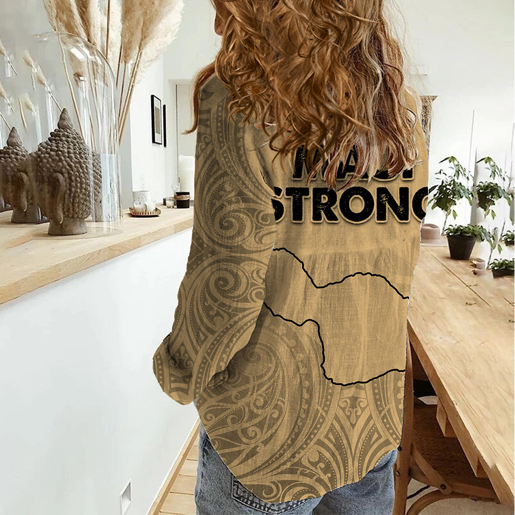 Hawaii Strong Maui Wildfire Women Casual Shirt No3 LT9 - Polynesian Pride