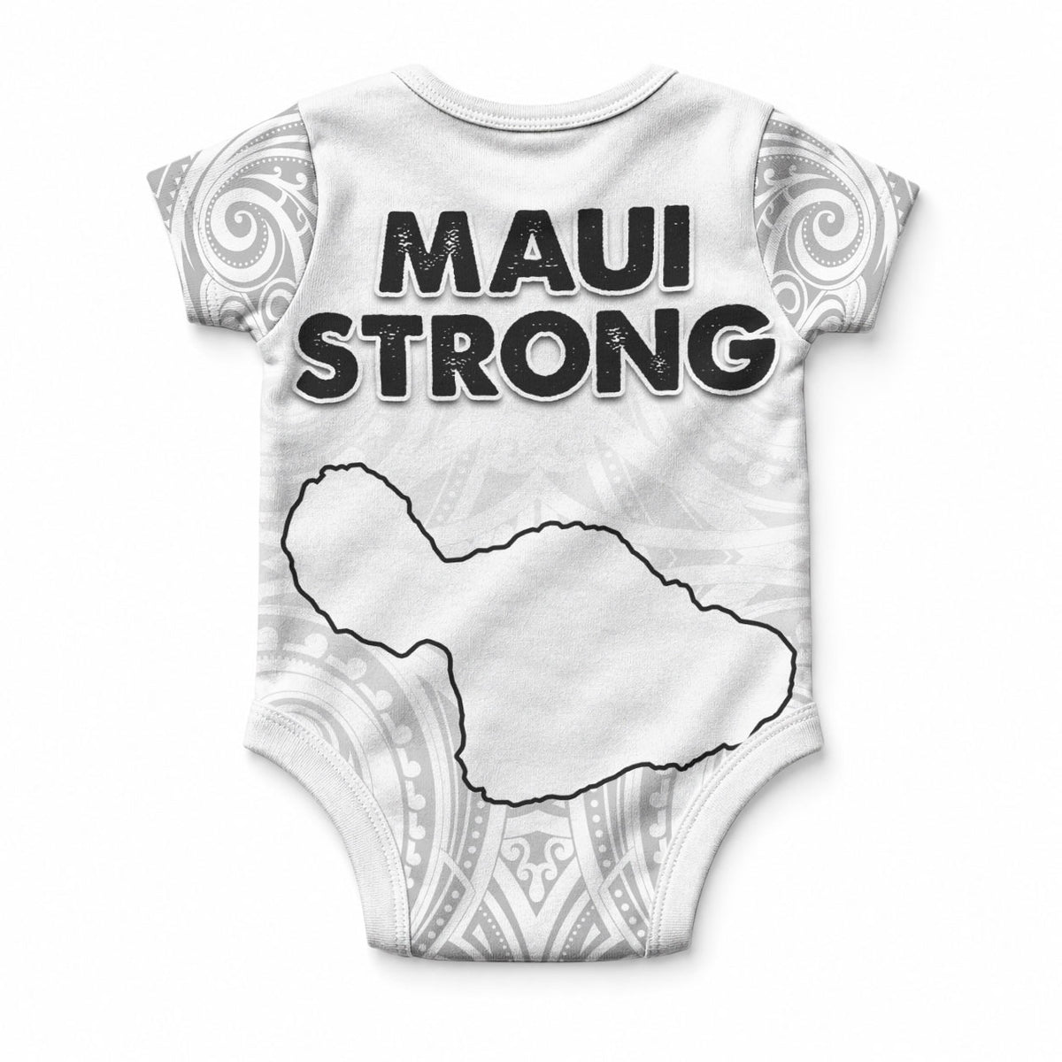 Hawaii Strong Maui Wildfire Baby Onesie No4 LT9 - Polynesian Pride