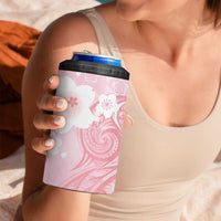 Japan Sakura Floral with Polynesian Vibe 4 in 1 Can Cooler Tumbler LT9 - Polynesian Pride