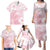 Japan Sakura Floral with Polynesian Vibe Family Matching Puletasi and Hawaiian Shirt