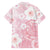 Japan Sakura Floral with Polynesian Vibe Family Matching Puletasi and Hawaiian Shirt