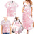 Japan Sakura Floral with Polynesian Vibe Family Matching Summer Maxi Dress and Hawaiian Shirt