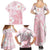 Japan Sakura Floral with Polynesian Vibe Family Matching Summer Maxi Dress and Hawaiian Shirt