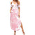 Japan Sakura Floral with Polynesian Vibe Family Matching Summer Maxi Dress and Hawaiian Shirt