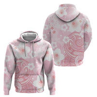 Japan Sakura Floral with Polynesian Vibe Hoodie LT9 - Polynesian Pride