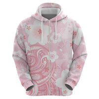 Japan Sakura Floral with Polynesian Vibe Hoodie LT9 - Polynesian Pride