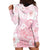 Japan Sakura Floral with Polynesian Vibe Hoodie Dress