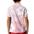 Japan Sakura Floral with Polynesian Vibe Kid Polo Shirt