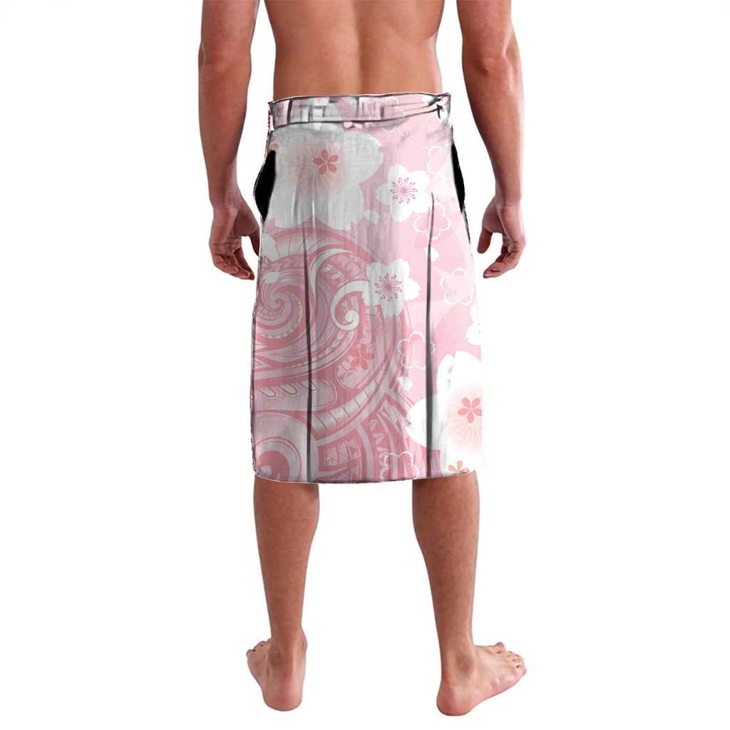 Japan Sakura Floral with Polynesian Vibe Lavalava LT9 - Polynesian Pride