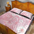 Japan Sakura Floral with Polynesian Vibe Quilt Bed Set