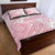 Japan Sakura Floral with Polynesian Vibe Quilt Bed Set