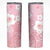 Japan Sakura Floral with Polynesian Vibe Skinny Tumbler