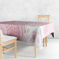 Japan Sakura Floral with Polynesian Vibe Tablecloth LT9 - Polynesian Pride