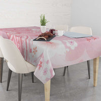 Japan Sakura Floral with Polynesian Vibe Tablecloth LT9 - Polynesian Pride