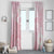 Japan Sakura Floral with Polynesian Vibe Window Curtain