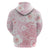 Japan Sakura Floral with Polynesian Vibe Zip Hoodie