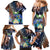 Marshall Islands Kwajalein Atoll Family Matching Mermaid Dress and Hawaiian Shirt Plumeria Sea Turtle with Polynesian Tribal