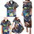 Marshall Islands Kwajalein Atoll Family Matching Puletasi and Hawaiian Shirt Plumeria Sea Turtle with Polynesian Tribal