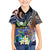 Marshall Islands Kwajalein Atoll Family Matching Puletasi and Hawaiian Shirt Plumeria Sea Turtle with Polynesian Tribal