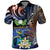 Marshall Islands Kwajalein Atoll Polo Shirt Plumeria Sea Turtle with Polynesian Tribal