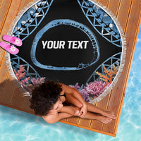 Personalised Nukuoro Micronesia Atoll Beach Blanket with Pacific Coral Reef LT9 - Polynesian Pride