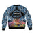 Personalised Nukuoro Micronesia Atoll Bomber Jacket with Pacific Coral Reef