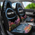 Personalised Nukuoro Micronesia Atoll Car Seat Cover with Pacific Coral Reef