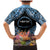 Personalised Nukuoro Micronesia Atoll Family Matching Mermaid Dress and Hawaiian Shirt with Pacific Coral Reef