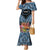 Personalised Nukuoro Micronesia Atoll Family Matching Mermaid Dress and Hawaiian Shirt with Pacific Coral Reef