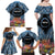 Personalised Nukuoro Micronesia Atoll Family Matching Off Shoulder Maxi Dress and Hawaiian Shirt with Pacific Coral Reef