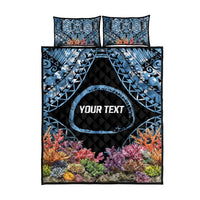Personalised Nukuoro Micronesia Atoll Quilt Bed Set with Pacific Coral Reef LT9 - Polynesian Pride