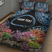 Personalised Nukuoro Micronesia Atoll Quilt Bed Set with Pacific Coral Reef LT9 - Polynesian Pride