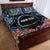 Personalised Nukuoro Micronesia Atoll Quilt Bed Set with Pacific Coral Reef