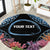 Personalised Nukuoro Micronesia Atoll Round Carpet with Pacific Coral Reef