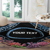 Personalised Nukuoro Micronesia Atoll Round Carpet with Pacific Coral Reef LT9 - Polynesian Pride