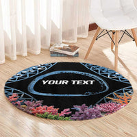 Personalised Nukuoro Micronesia Atoll Round Carpet with Pacific Coral Reef LT9 - Polynesian Pride