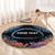 Personalised Nukuoro Micronesia Atoll Round Carpet with Pacific Coral Reef