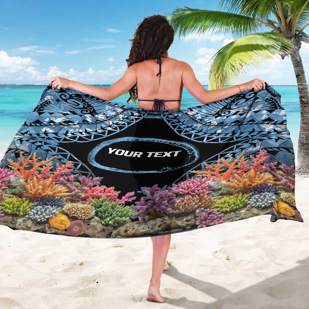 Personalised Nukuoro Micronesia Atoll Sarong with Pacific Coral Reef LT9 - Polynesian Pride