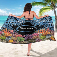 Personalised Nukuoro Micronesia Atoll Sarong with Pacific Coral Reef LT9 - Polynesian Pride