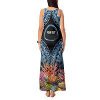 Personalised Nukuoro Micronesia Atoll Tank Maxi Dress with Pacific Coral Reef LT9 - Polynesian Pride