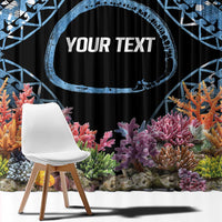 Personalised Nukuoro Micronesia Atoll Window Curtain with Pacific Coral Reef LT9 - Polynesian Pride