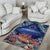 Penrhyn aka Tongareva Cook Islands Atoll Personalised Area Rug with Pacific Coral Reef Blue Vibe