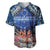 Penrhyn aka Tongareva Cook Islands Atoll Personalised Baseball Jersey with Pacific Coral Reef Blue Vibe