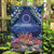 Penrhyn aka Tongareva Cook Islands Atoll Personalised Garden Flag with Pacific Coral Reef Blue Vibe