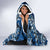 Penrhyn aka Tongareva Cook Islands Atoll Personalised Hooded Blanket with Pacific Coral Reef Blue Vibe