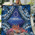 Penrhyn aka Tongareva Cook Islands Atoll Personalised Quilt with Pacific Coral Reef Blue Vibe