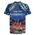 Penrhyn aka Tongareva Cook Islands Atoll Personalised Rugby Jersey with Pacific Coral Reef Blue Vibe