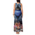 Penrhyn aka Tongareva Cook Islands Atoll Personalised Tank Maxi Dress with Pacific Coral Reef Blue Vibe