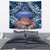 Penrhyn aka Tongareva Cook Islands Atoll Personalised Tapestry with Pacific Coral Reef Blue Vibe