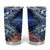 Penrhyn aka Tongareva Cook Islands Atoll Personalised Tumbler Cup with Pacific Coral Reef Blue Vibe